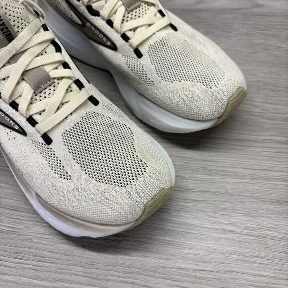 Brooks Glycerin 21 StealthFit Running Shoes Womens Size 6.5 Beige 1204101B108 - Picture 9 of 13